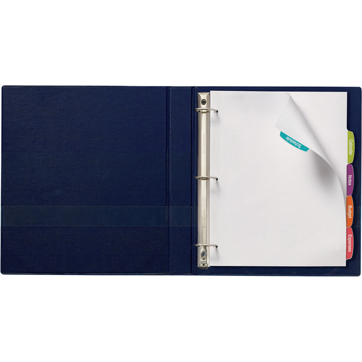 Image of Avery® Big Tab Printable White Label Tab Dividers, 5-Tab, 11 x 8.5, White, 4 Sets