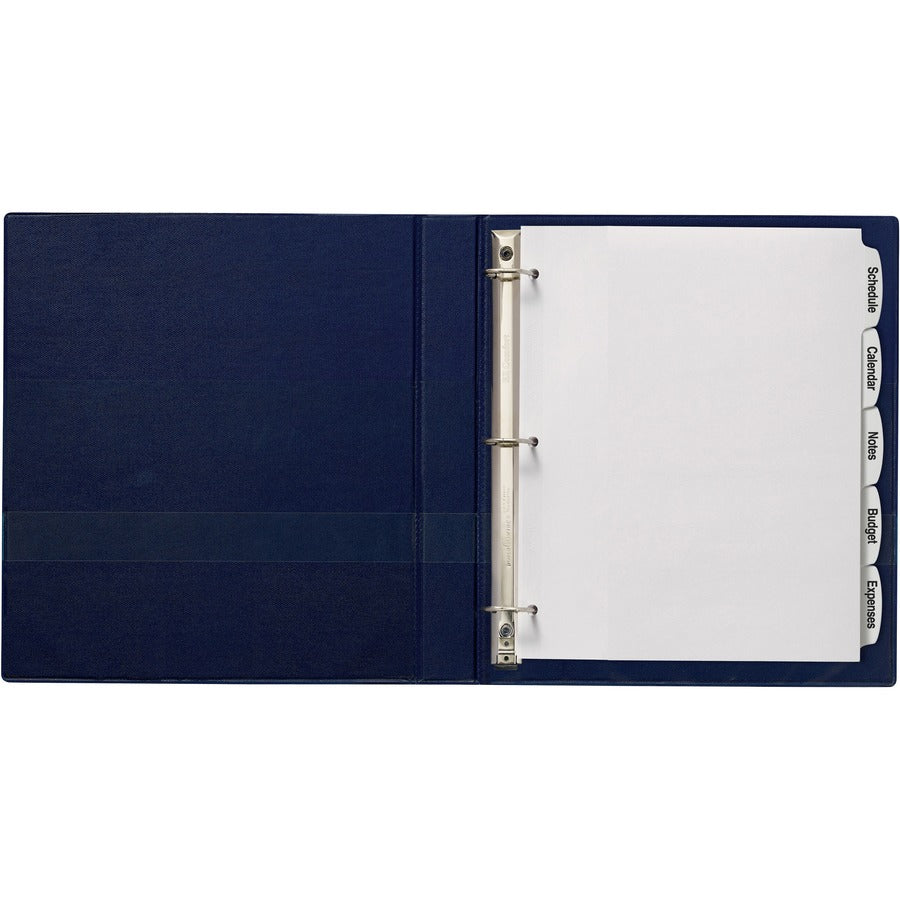 Image of Avery® Big Tab Printable White Label Tab Dividers, 5-Tab, 11 x 8.5, White, 4 Sets