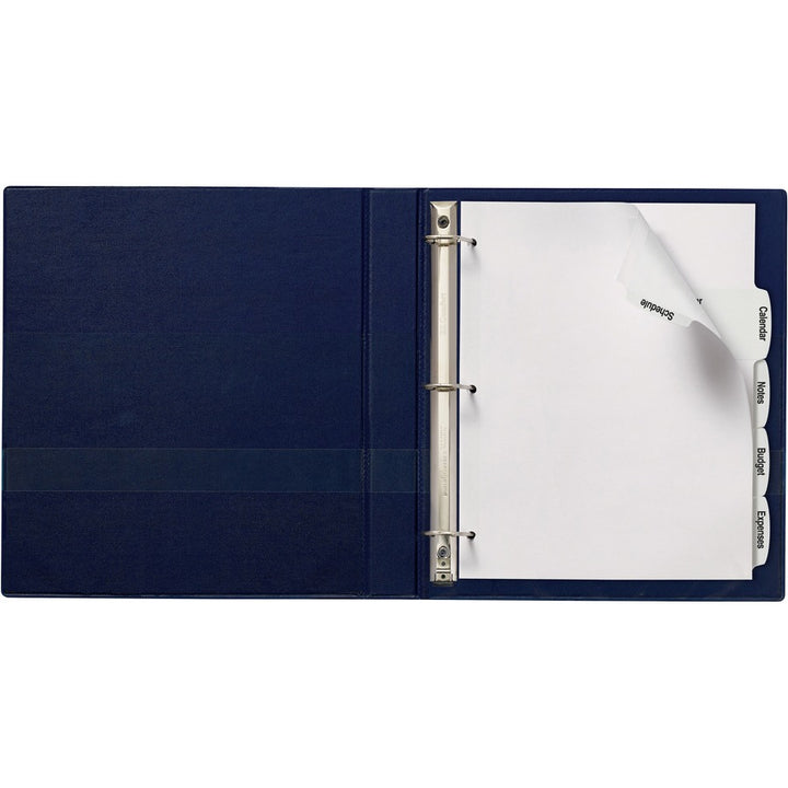Image of Avery® Big Tab Printable Large White Label Tab Dividers, 5-Tab, 11 X 8.5, White, 4 Sets