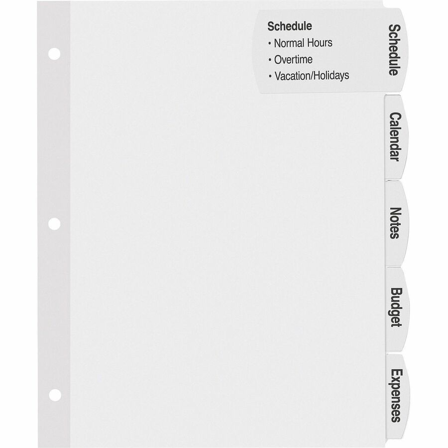 Image of Avery® 14440 Big Tab Tab Divider