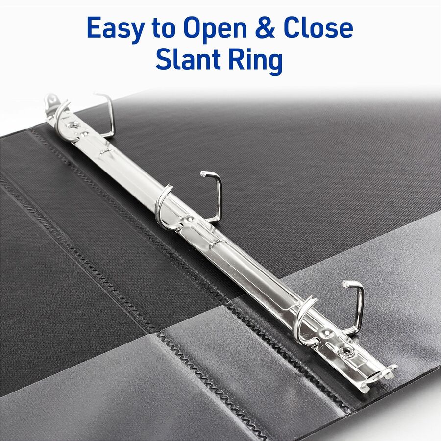 Image of Avery® Durable View Binder With Durahinge And Slant Rings, 3 Rings, 1" Capacity, 11 X 8.5, Coral