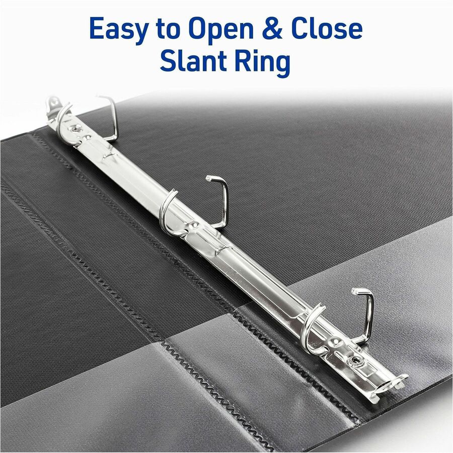 Image of Avery® Durable View Binder With Durahinge And Slant Rings, 3 Rings, 1" Capacity, 11 X 8.5, Purple