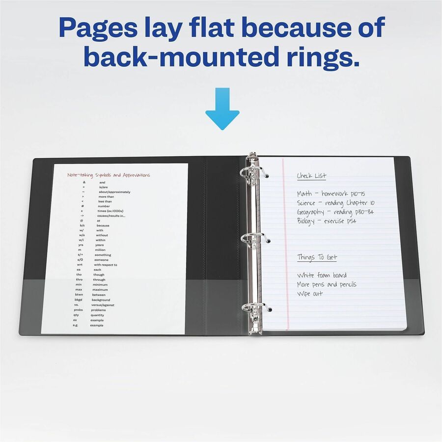 Image of Avery® Durable View Binder With Durahinge And Slant Rings, 3 Rings, 1" Capacity, 11 X 8.5, Aqua