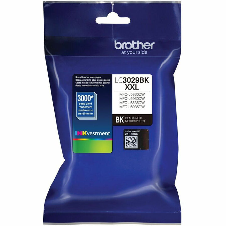 Image of Brother INKvestment LC3029BK LC3029 Super High-Yield Ink Cartridge, Inkjet, Super High Yield, Black, 1 Each