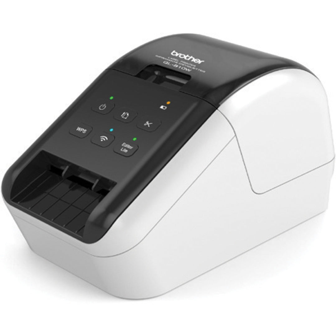 Image of Brother Label Printer, 110 LPM, 5"x5-7/10"x9-1/5", White/Black