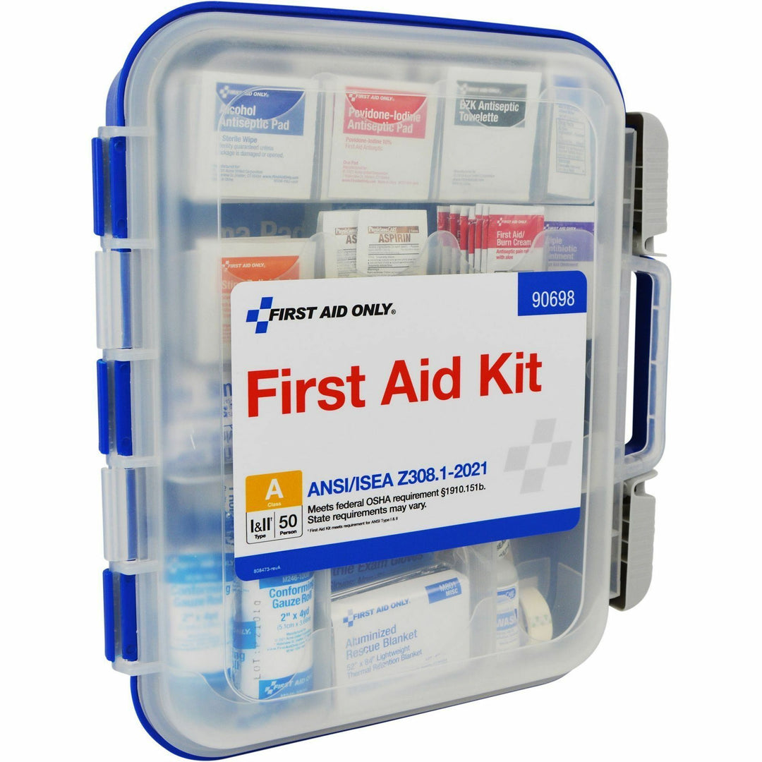 Image of First Aid Only 90698 50-Person ReadyCare First Aid Kit, ANSI Compliant, 260 x Piece(s) For 50 x Individual(s), Plastic Case, 1 Each
