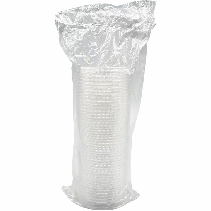 Image of Genuine Joe 19063 Portion Cup Lid, Transparent, Clear, 50/Bag, 50 / Carton