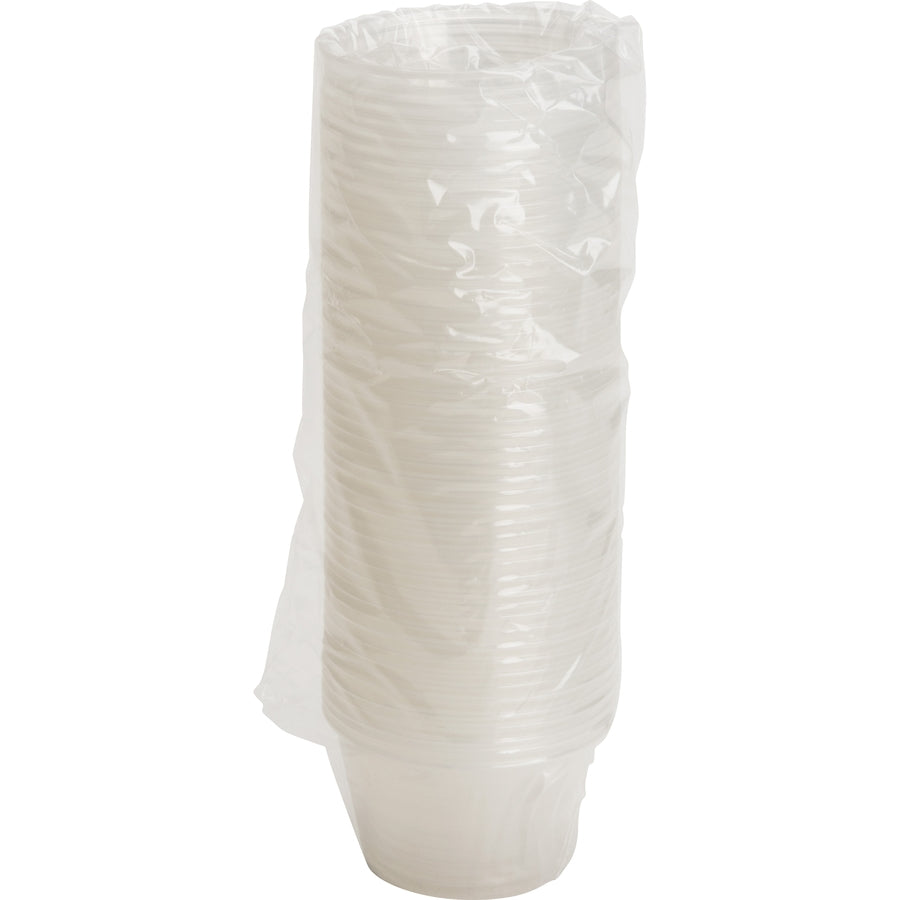 Image of Genuine Joe 19067 4 oz Portion Cups, 4 fl oz, Clear, Polystyrene, Beverage, Sauce, 50/Bag, 50 / Carton