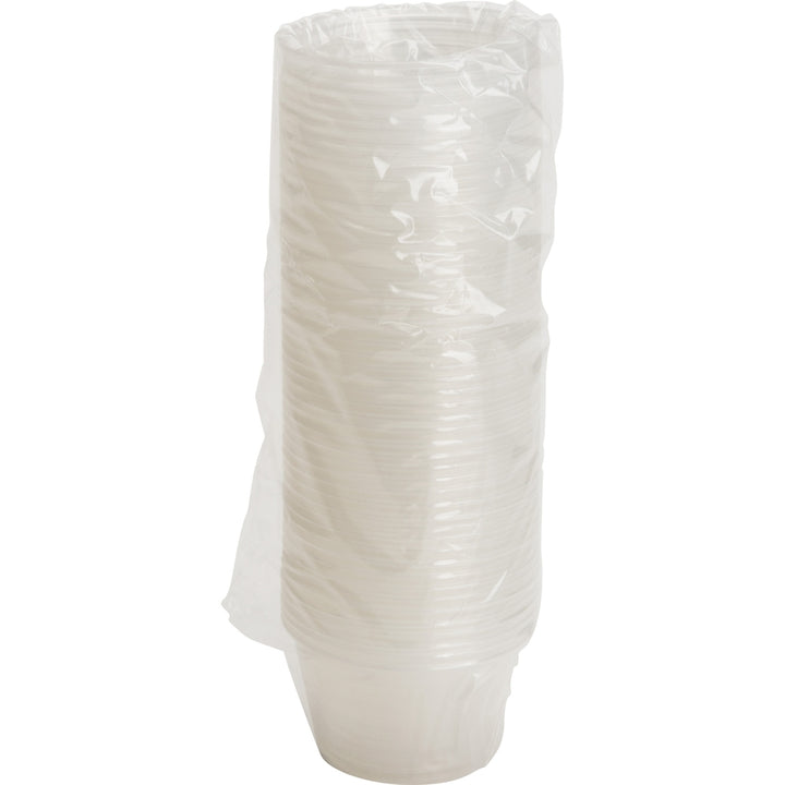 Image of Genuine Joe 19067 4 oz Portion Cups, 4 fl oz, Clear, Polystyrene, Beverage, Sauce, 50/Bag, 50 / Carton