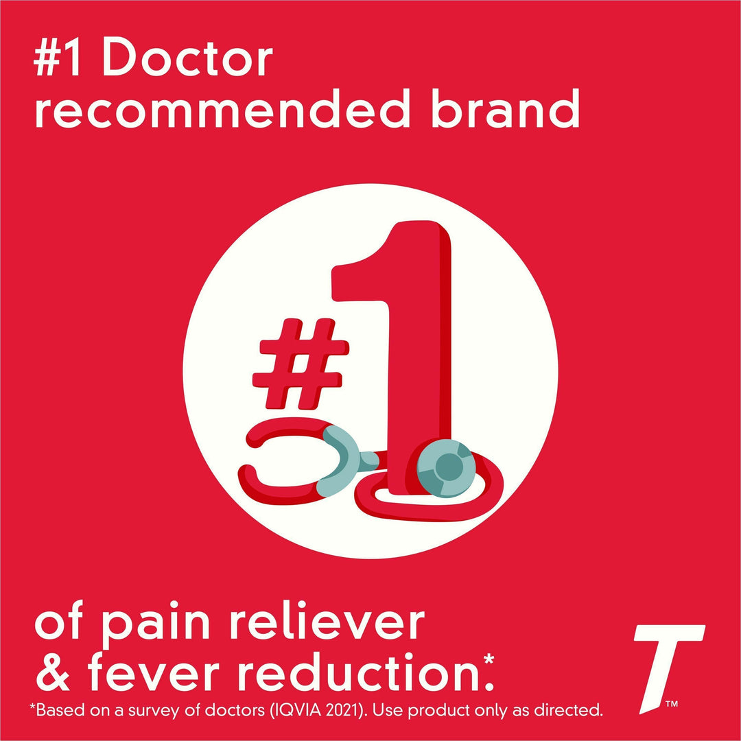 Image of Tylenol 044909 Extra Strength Caplets, For Fever, Headache, Muscular Pain, Arthritis, Toothache, Backache, 100 / Bottle
