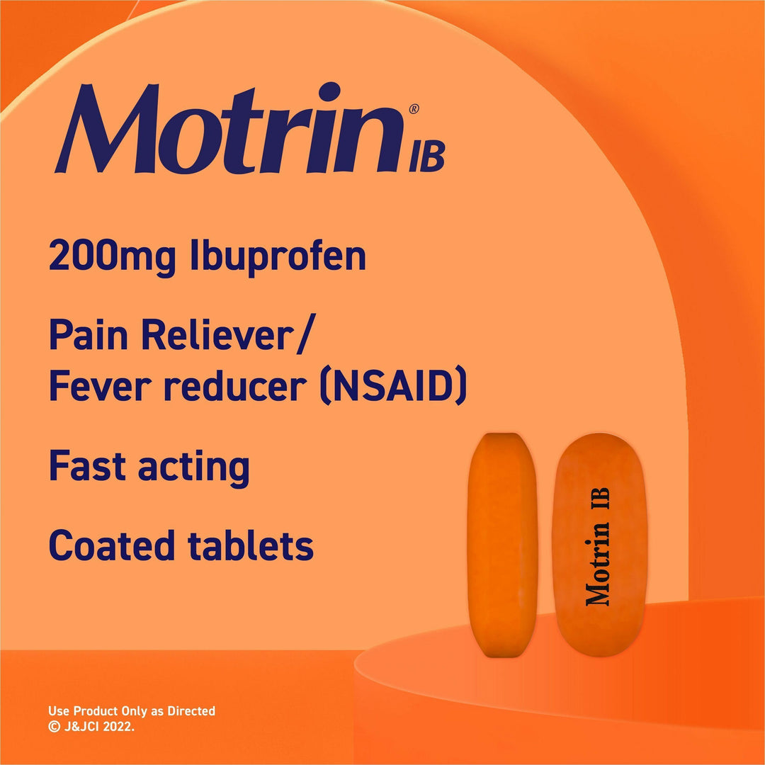 Image of Johnson & Johnson® Motrin Ibuprofen Caplets, 200mg, 100/BX, Red
