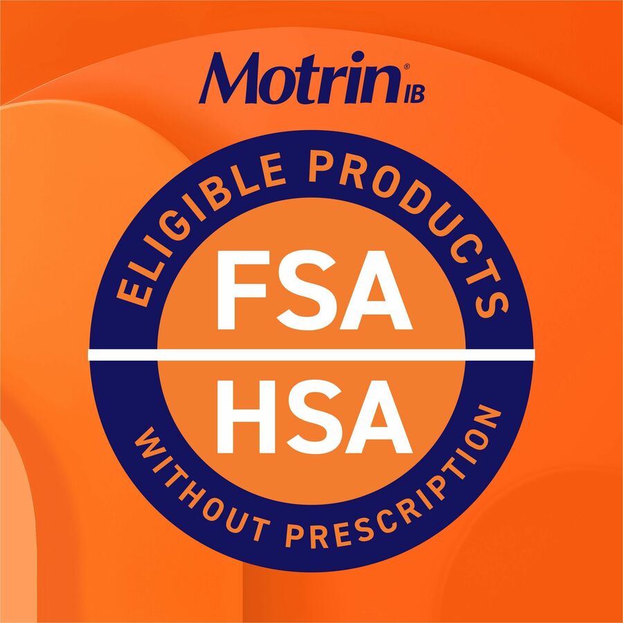 Image of Johnson & Johnson® Motrin Ibuprofen Caplets, 200mg, 100/BX, Red