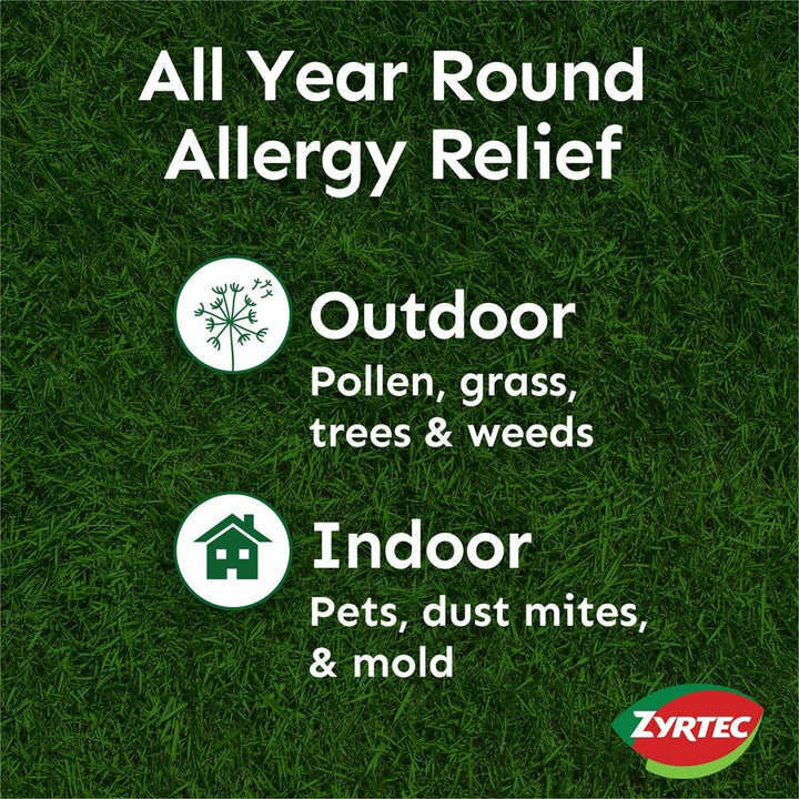 Image of Johnson & Johnson® Zyrtec Allergy Tablets, 10mg, 30/CD, Green