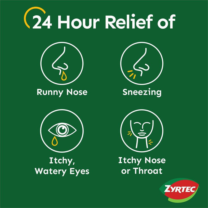 Image of Johnson & Johnson® Zyrtec Allergy Tablets, 10mg, 30/CD, Green