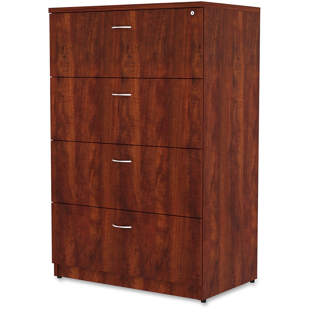 Image of Lorell Lateral File, 4-Drawer, 35-1/2"x22"x54-3/4", Cherry