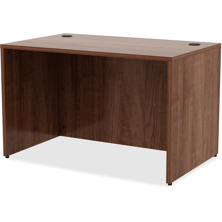 Image of Lorell Laminate Desk, 48"x30"x29-1/2", Walnut