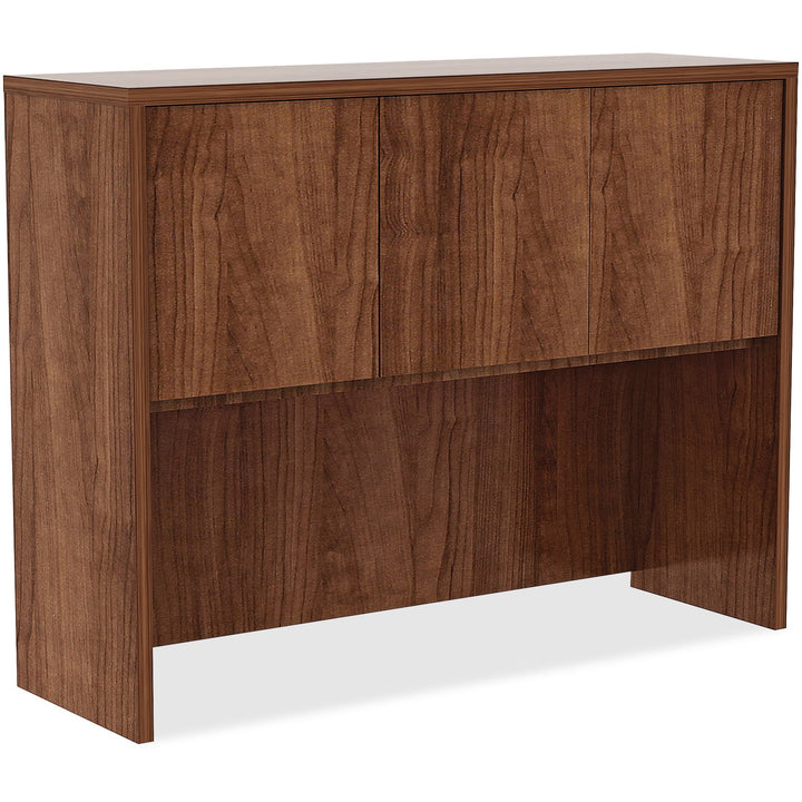 Image of Lorell Hutch w/Doors, 48"x15"x36", Walnut