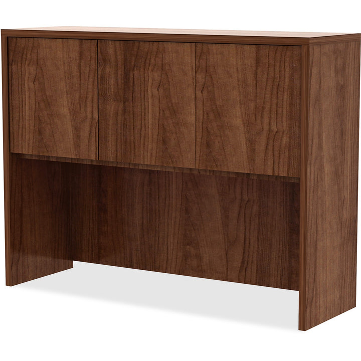 Image of Lorell Hutch w/Doors, 48"x15"x36", Walnut