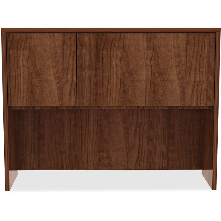 Image of Lorell Hutch w/Doors, 48"x15"x36", Walnut