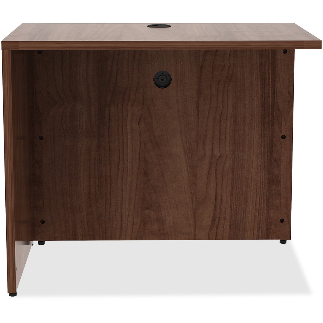 Image of Lorell Return, Rectangular, 35"x24"x29-1/2", Walnut