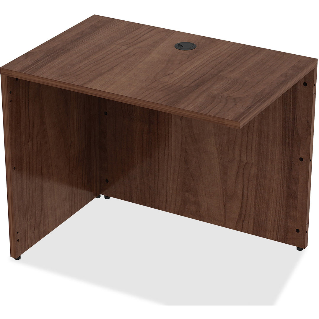 Image of Lorell Return, Rectangular, 35"x24"x29-1/2", Walnut