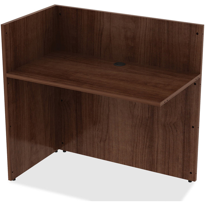 Image of Lorell Reception Return, 42"x24"x41-1/2", Walnut