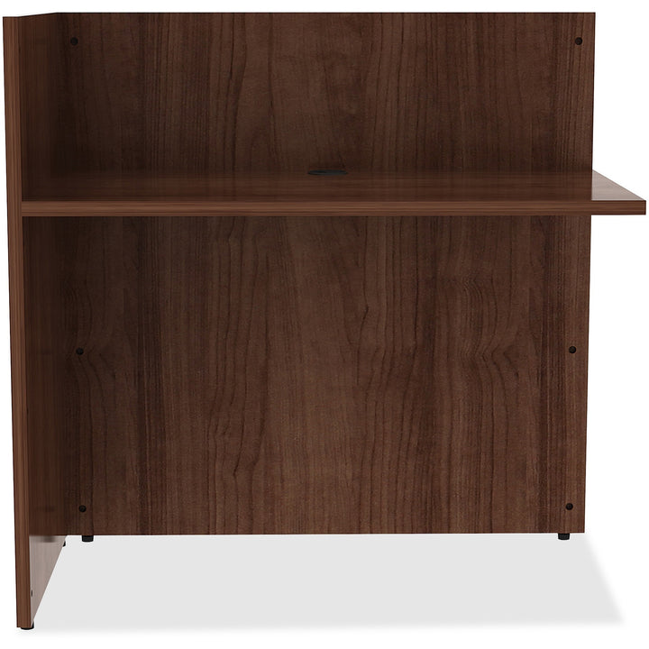 Image of Lorell Reception Return, 42"x24"x41-1/2", Walnut