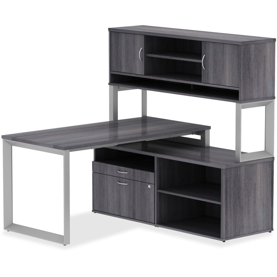 Image of Lorell Height Adj Tabletop, 72"x30"x1", Cherry