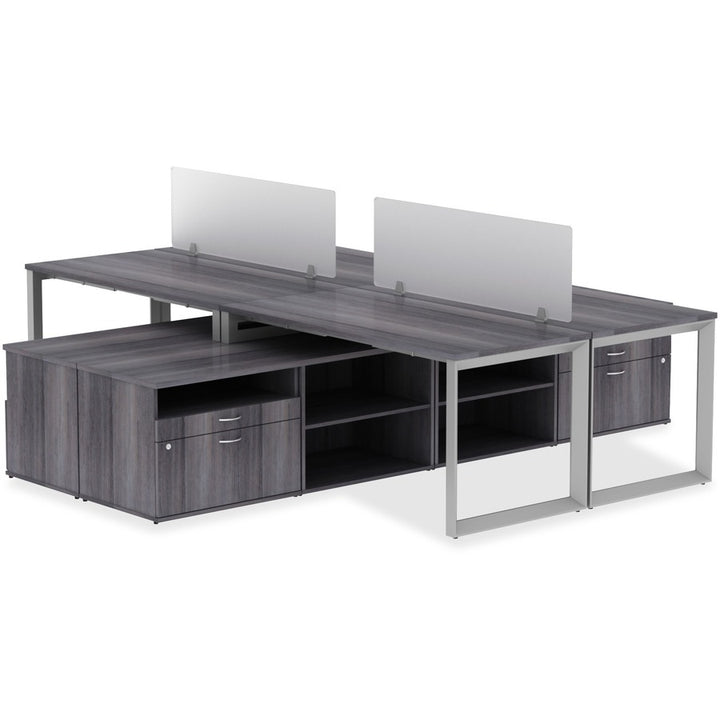 Image of Lorell Tabletop, Height-Adjustable, 30"x72"x1", Walnut