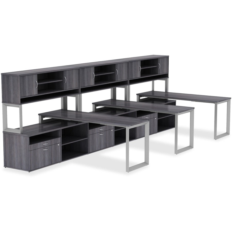 Image of Lorell Tabletop, Height-Adjustable, 30"x72"x1", Walnut