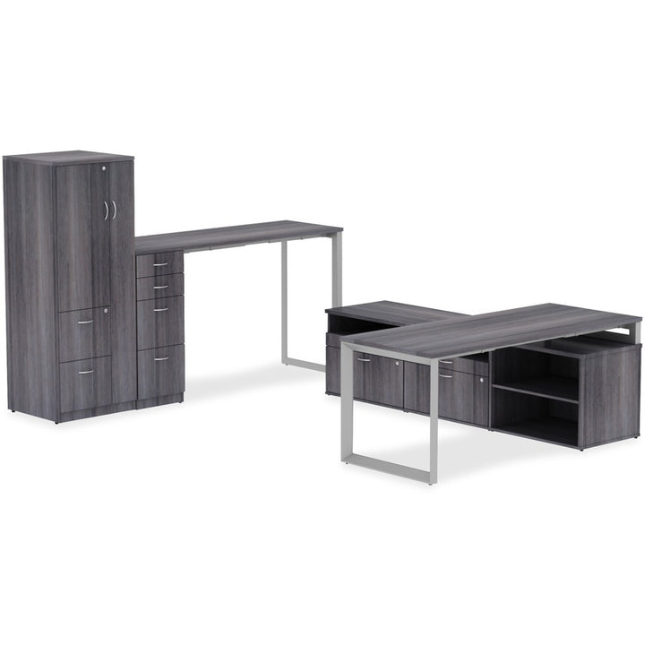 Image of Lorell Height Adj Tabletop, 30"x72", Espresso