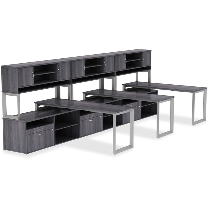Image of Lorell Height Adj Tabletop, 30"x72", Espresso