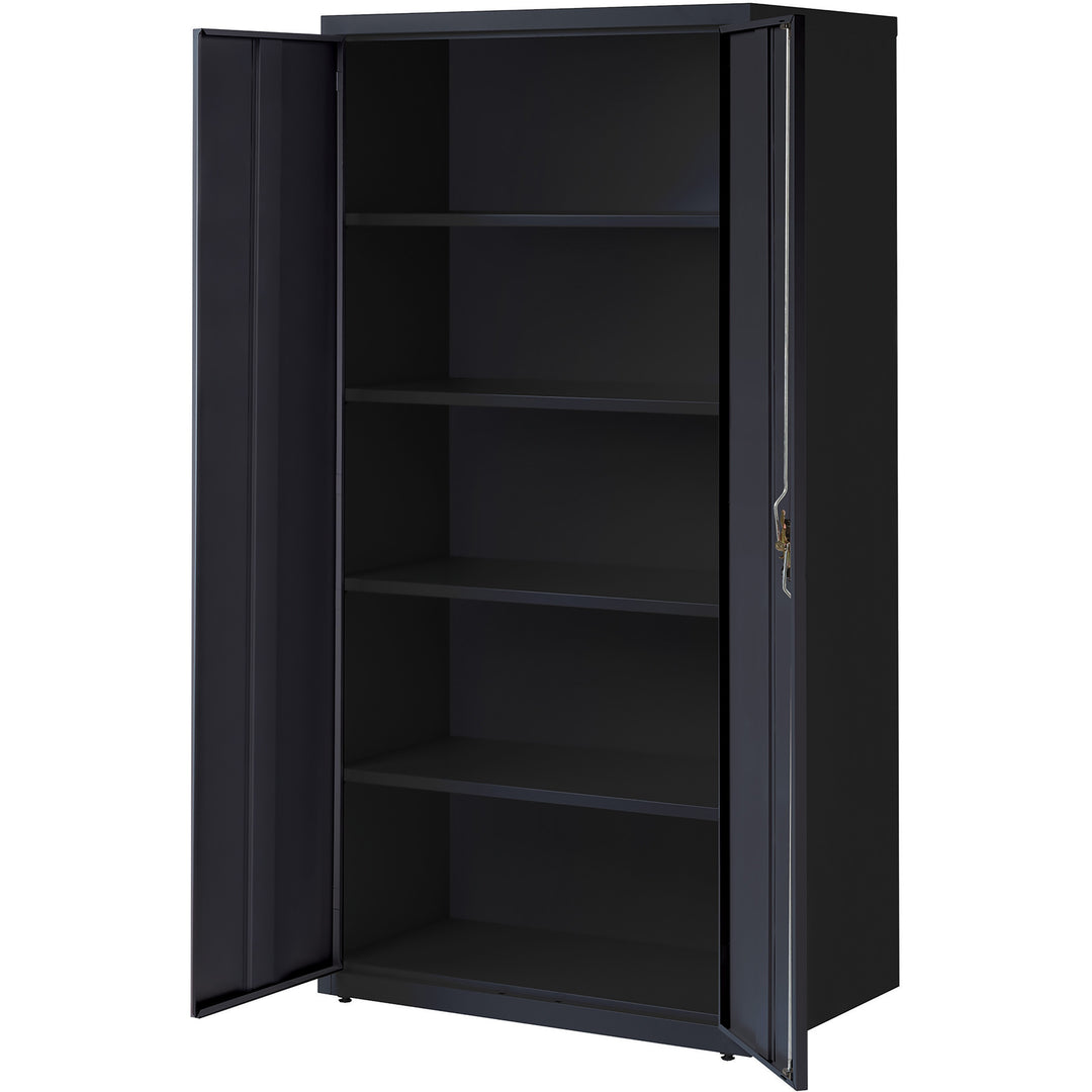 Image of Lorell Storage Cabinet, 24"x36"x72", Black