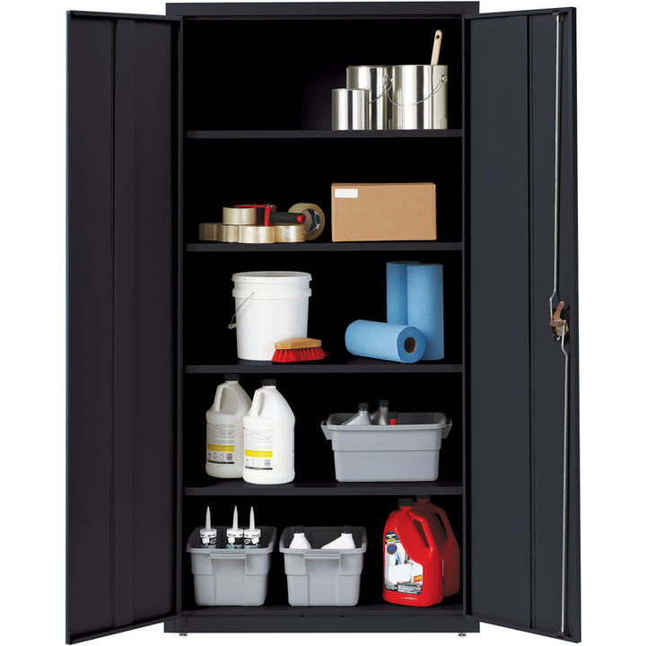 Image of Lorell Storage Cabinet, 24"x36"x72", Black