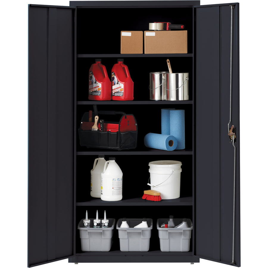 Image of Lorell Storage Cabinet, 24"x36"x72", Black
