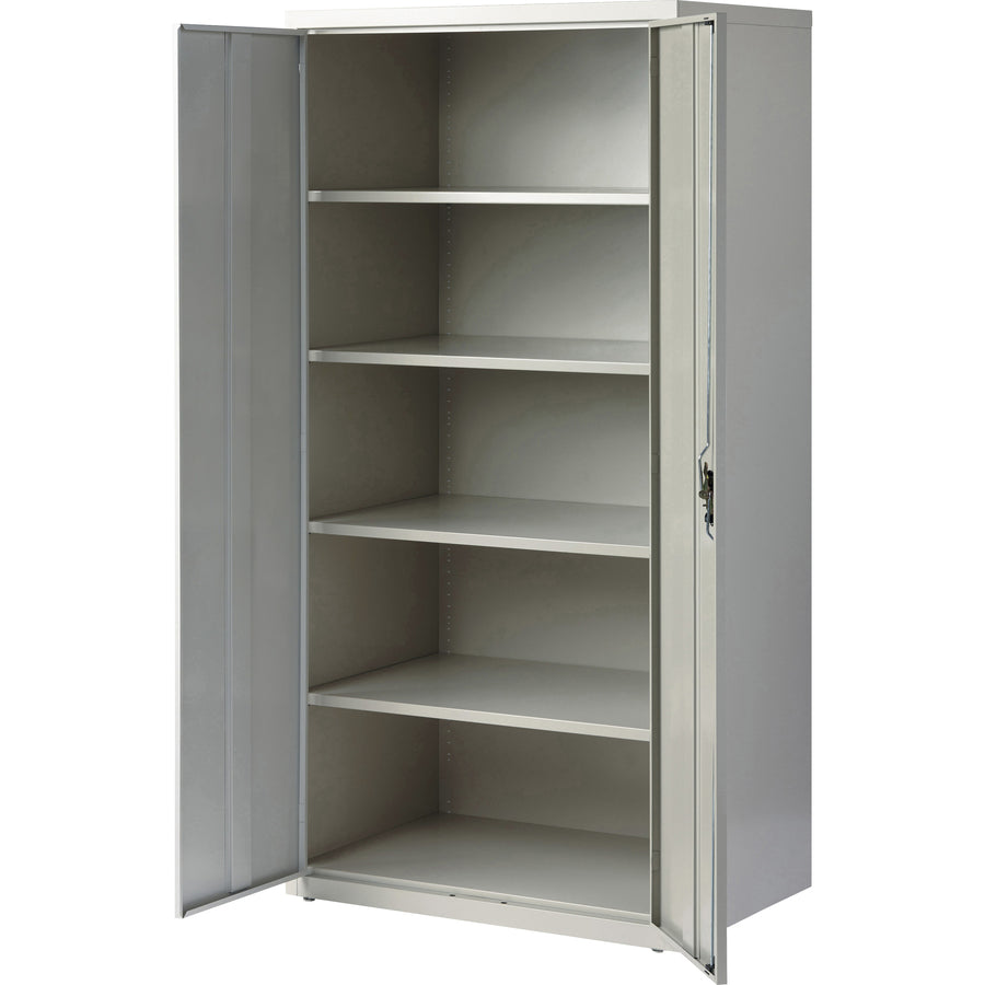 Image of Lorell Storage Cabinet, 24"x36"x72', Light Gray