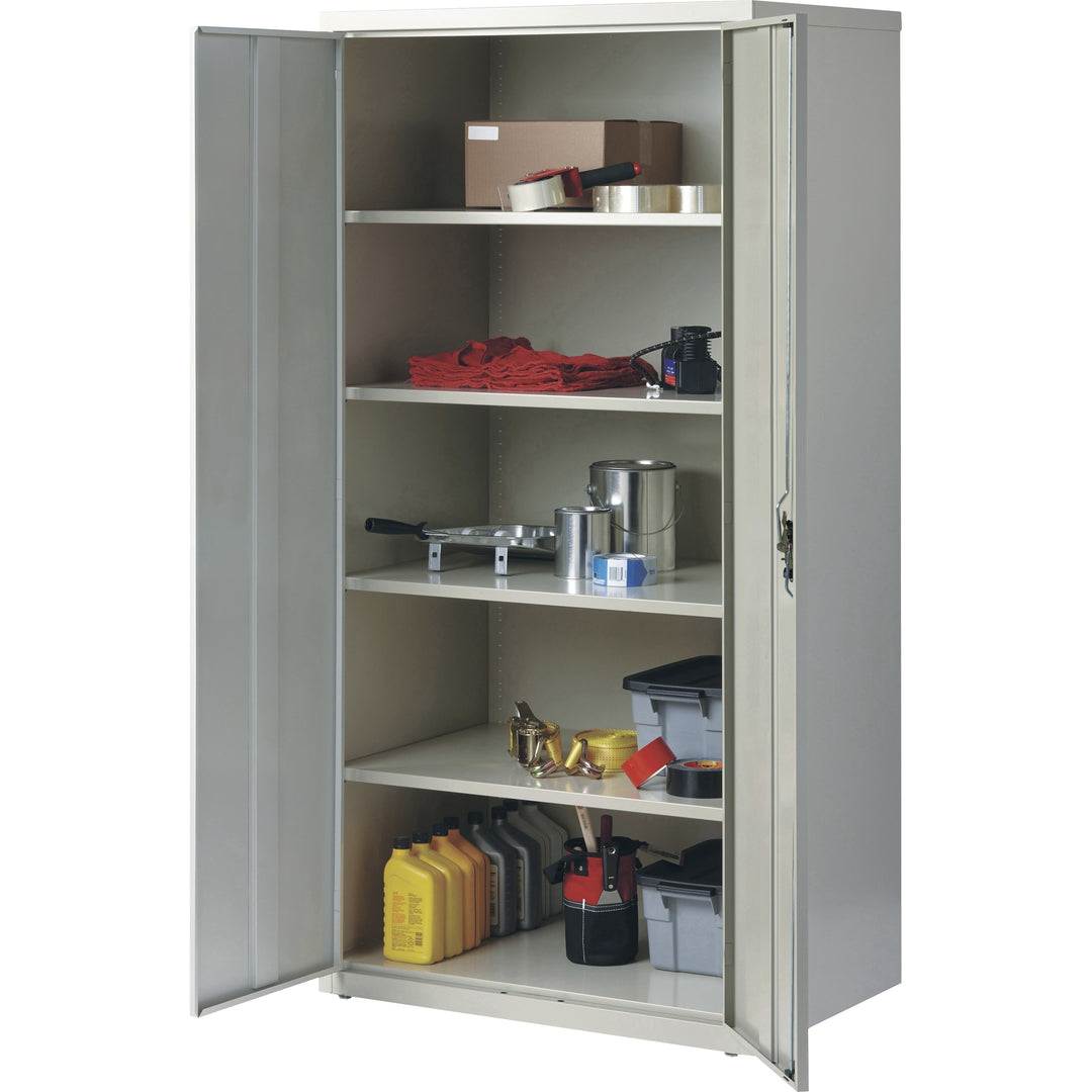 Image of Lorell Storage Cabinet, 24"x36"x72', Light Gray