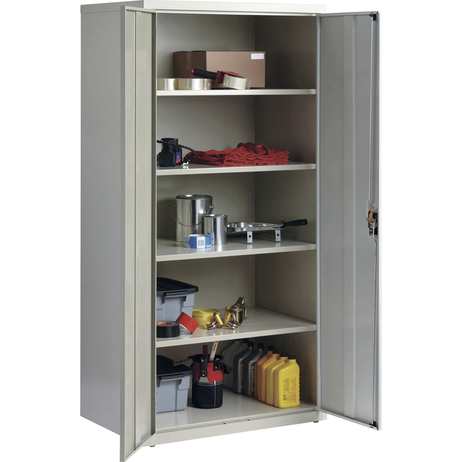 Image of Lorell Storage Cabinet, 24"x36"x72', Light Gray