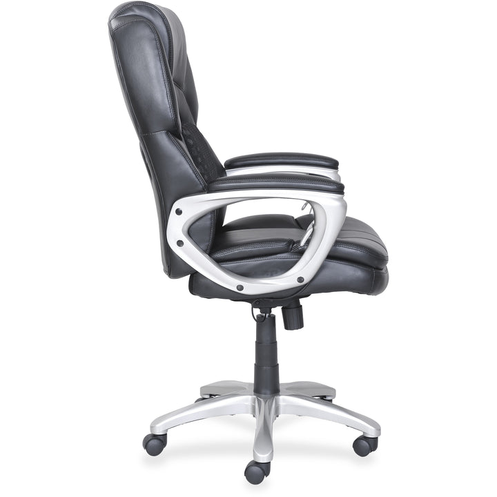 Image of Lorell Executive Chair, Mesh Covering, 27"x25-1/4"x47-1/2", Black