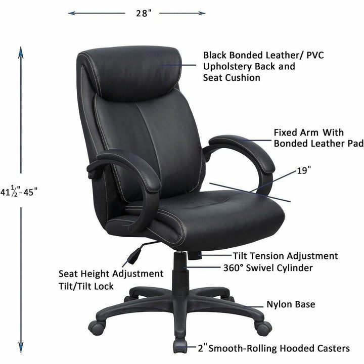 Image of Lorell 59497 Executive High-Back Office Chair