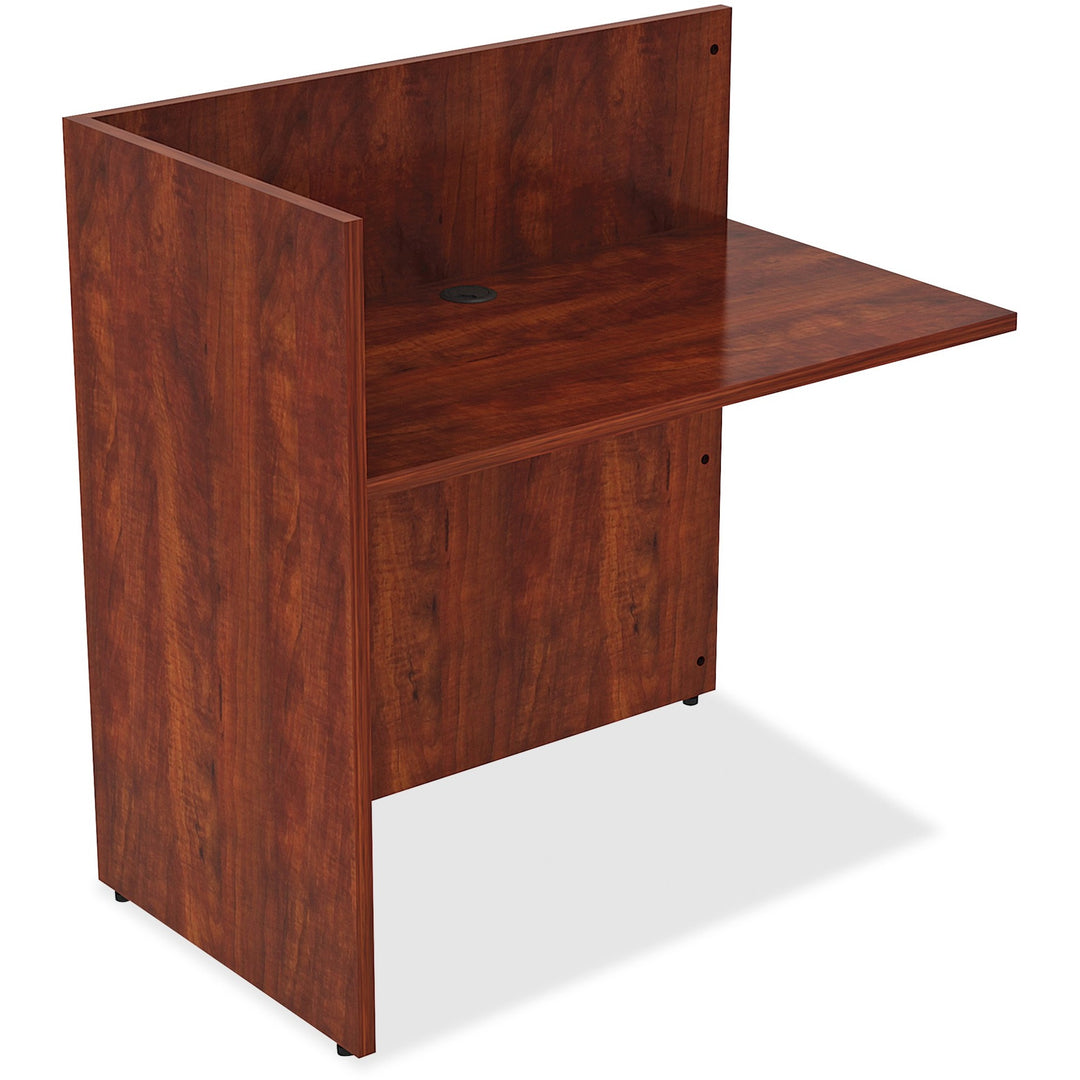 Image of Lorell Reception Return, 42"x24"x41-1/2", Cherry