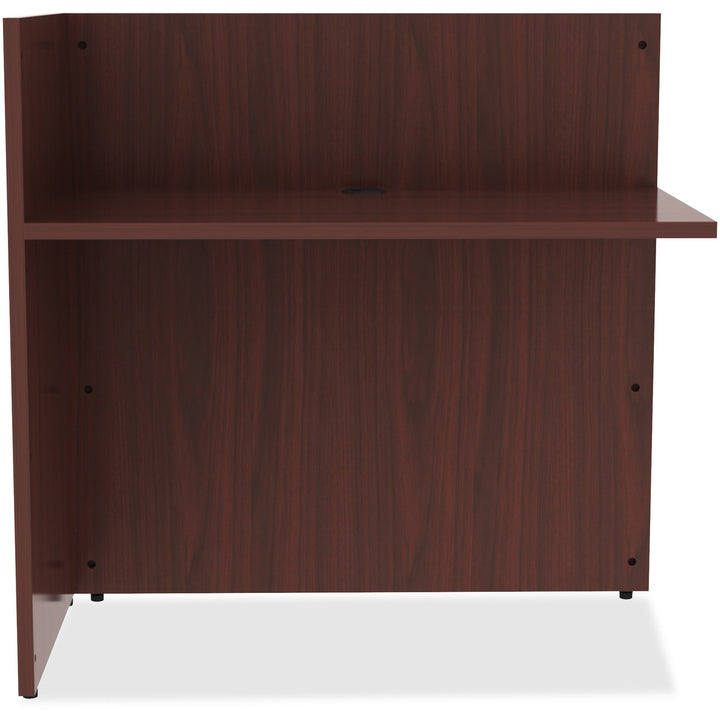 Image of Lorell Reception Return, 42"x24"x41-1/2", Mahogany