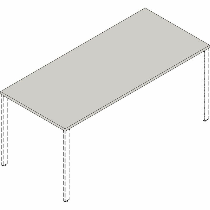 Image of Lorell Height Adj Tabletop, 72"x24"x1", Cherry