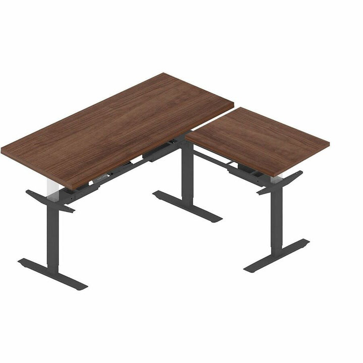 Image of Lorell Tabletop, Height-Adjustable, 24"x60"x1", Walnut
