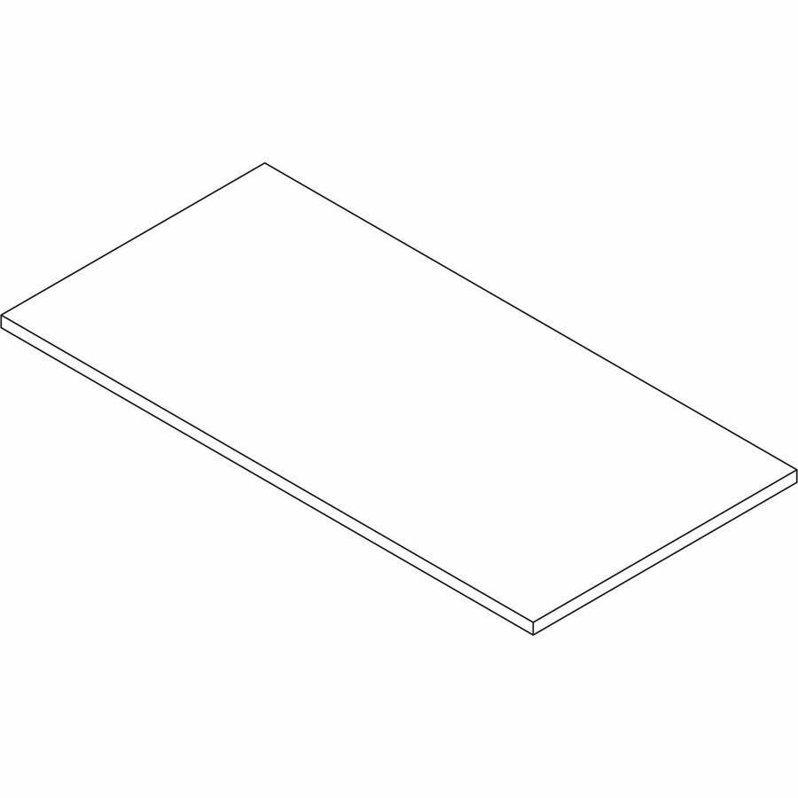 Image of Lorell Height Adj Tabletop, 48"x24", Cherry