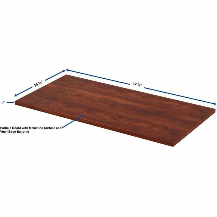 Image of Lorell Height Adj Tabletop, 48"x24", Cherry