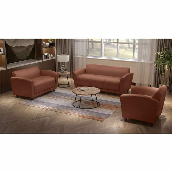 Image of Lorell Reception Sofa, 34-1/2"x75"x31-1/4", Tan