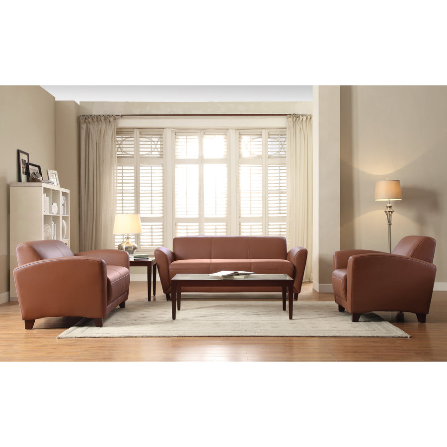 Image of Lorell Reception Sofa, 34-1/2"x75"x31-1/4", Tan