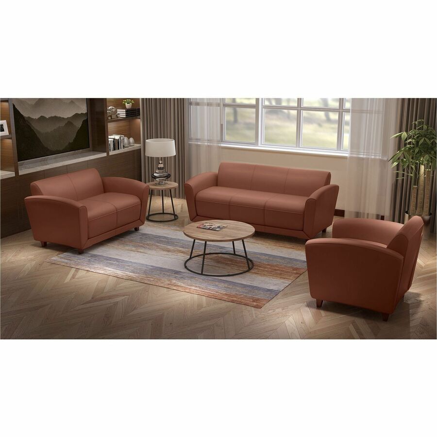 Image of Lorell Reception Love Seat, 34-1/2"x55"x31-1/2", Tan