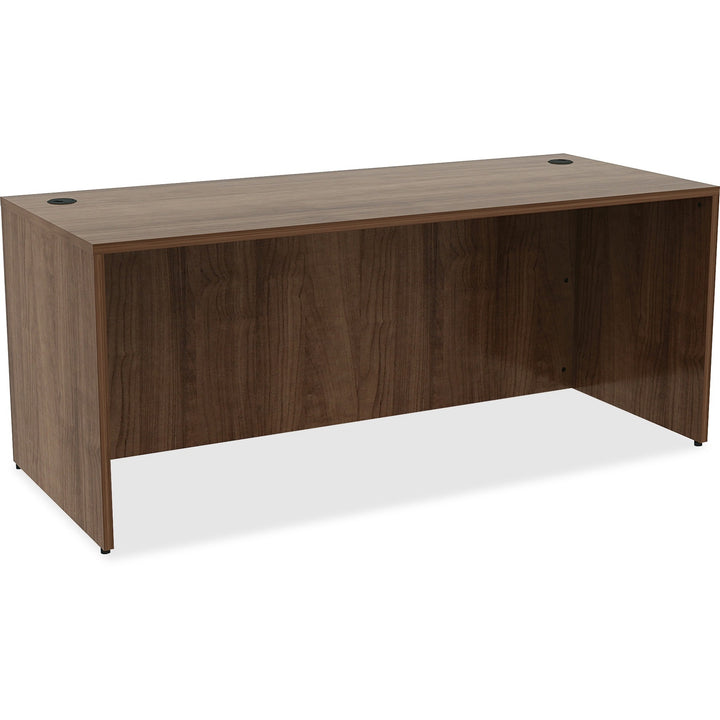 Image of Lorell Laminated Desk, 72"x30"x29-1/2", Walnut